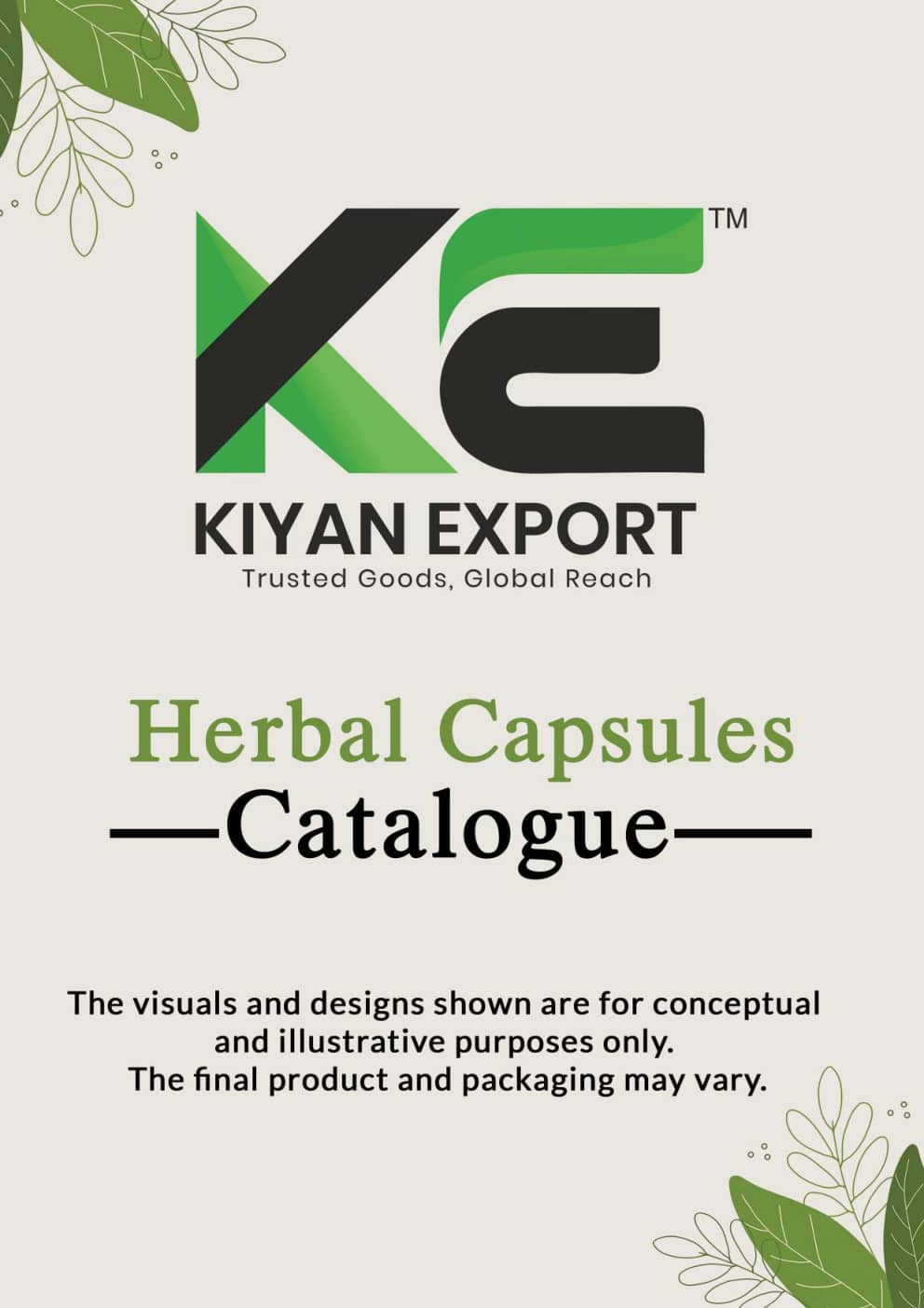 Herbal Capsules Catalogue Page 1 Preview